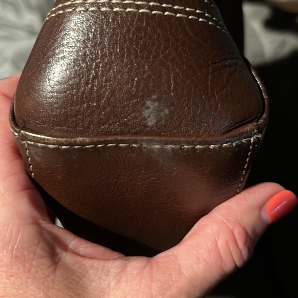 Coach Leather & Canvas Adjustable Strap Shoulder Bag - Picture 7 of 9